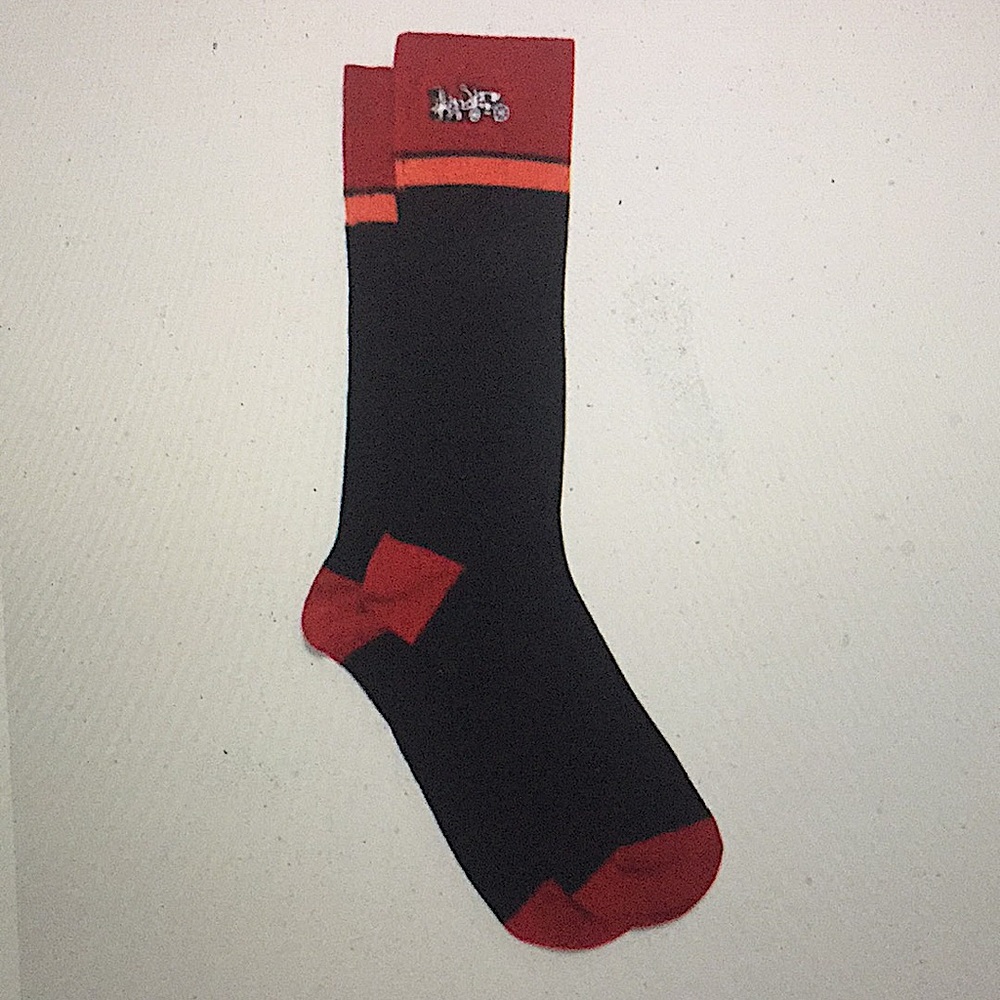 COACH - HORSE & CARRIAGE STRIPE CREW SOCKS (NWT)